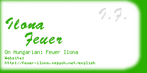 ilona feuer business card